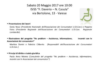 No problem-Assistenza, informazione, incontri con le Associazioni dei consumatori